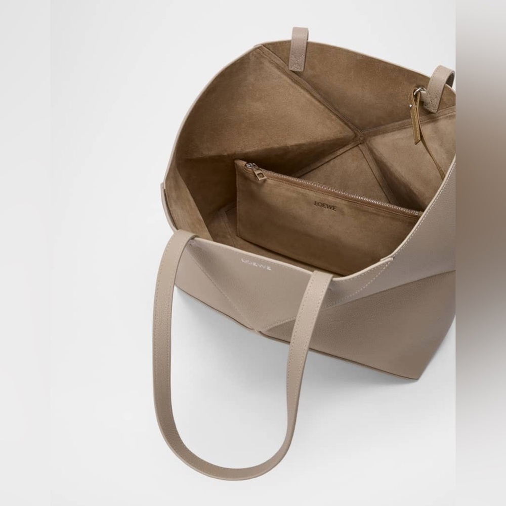 Loewe medium horizontal puzzle fold Leather Tote - Picture 2 of 11